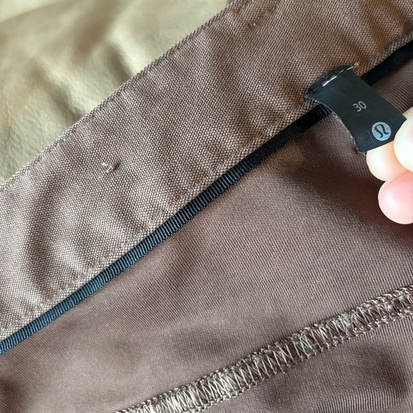 Lululemon ABC Pants Mens Size 30 Slim Fit Utilitech Abrasion Brown - Picture 9 of 16